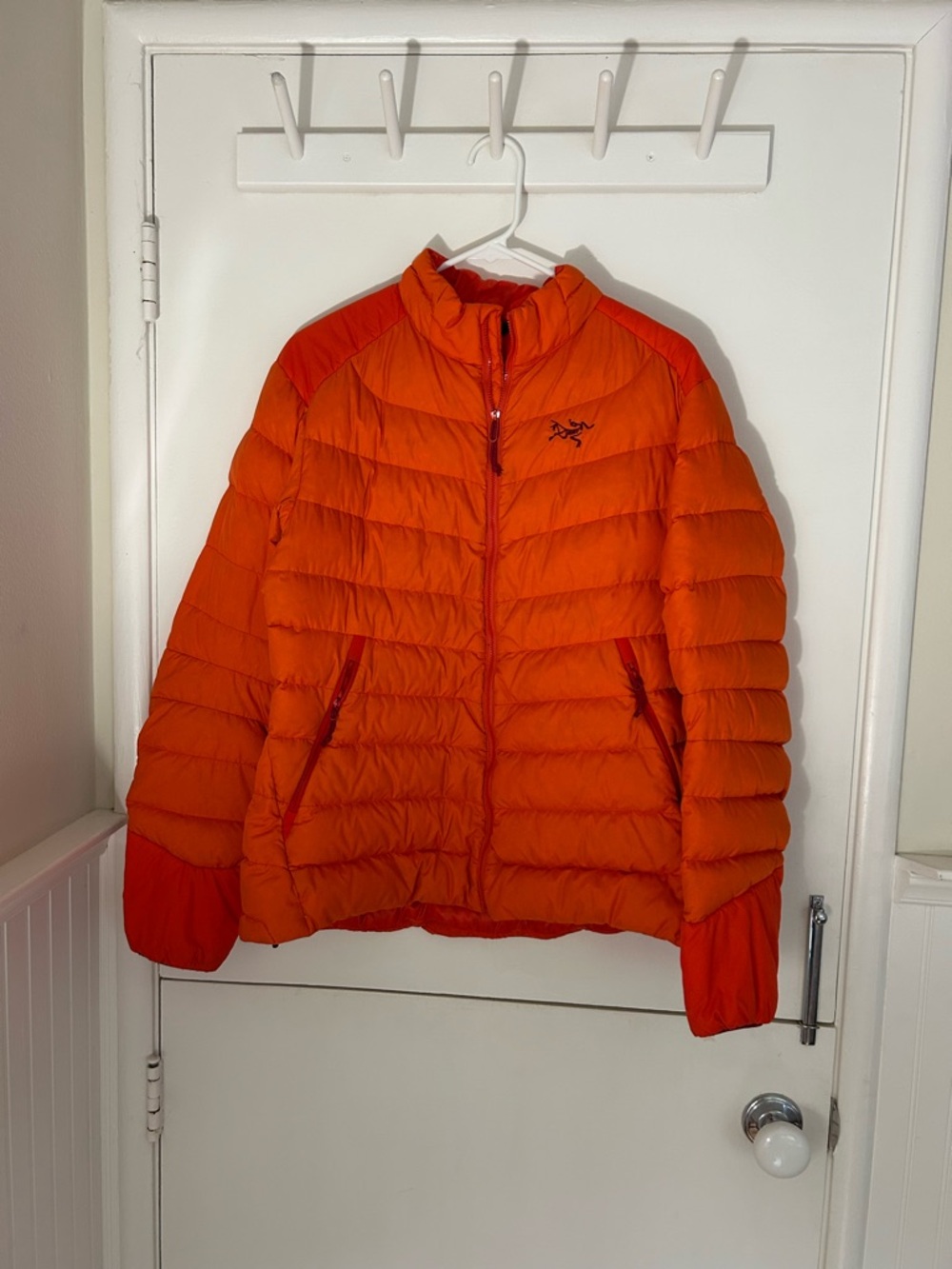 Arc'teryx Vibrant Orange Quilted Insulated Down Jacket